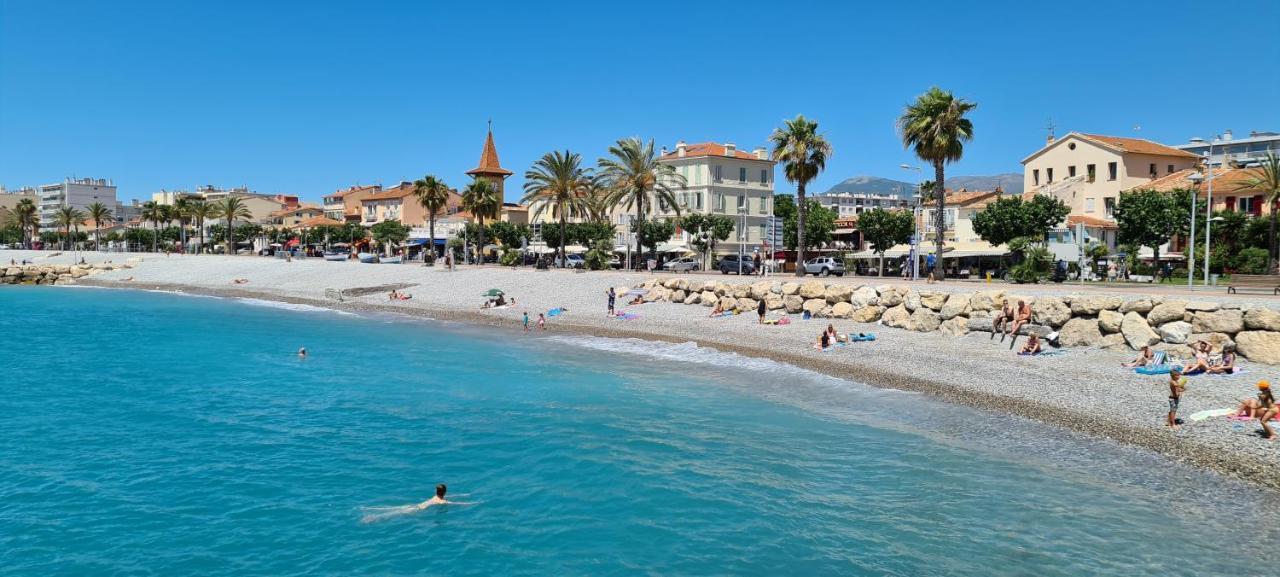 Studio De La Plage - Mer, Terrasse Et Garage Cagnes-sur-Mer Buitenkant foto